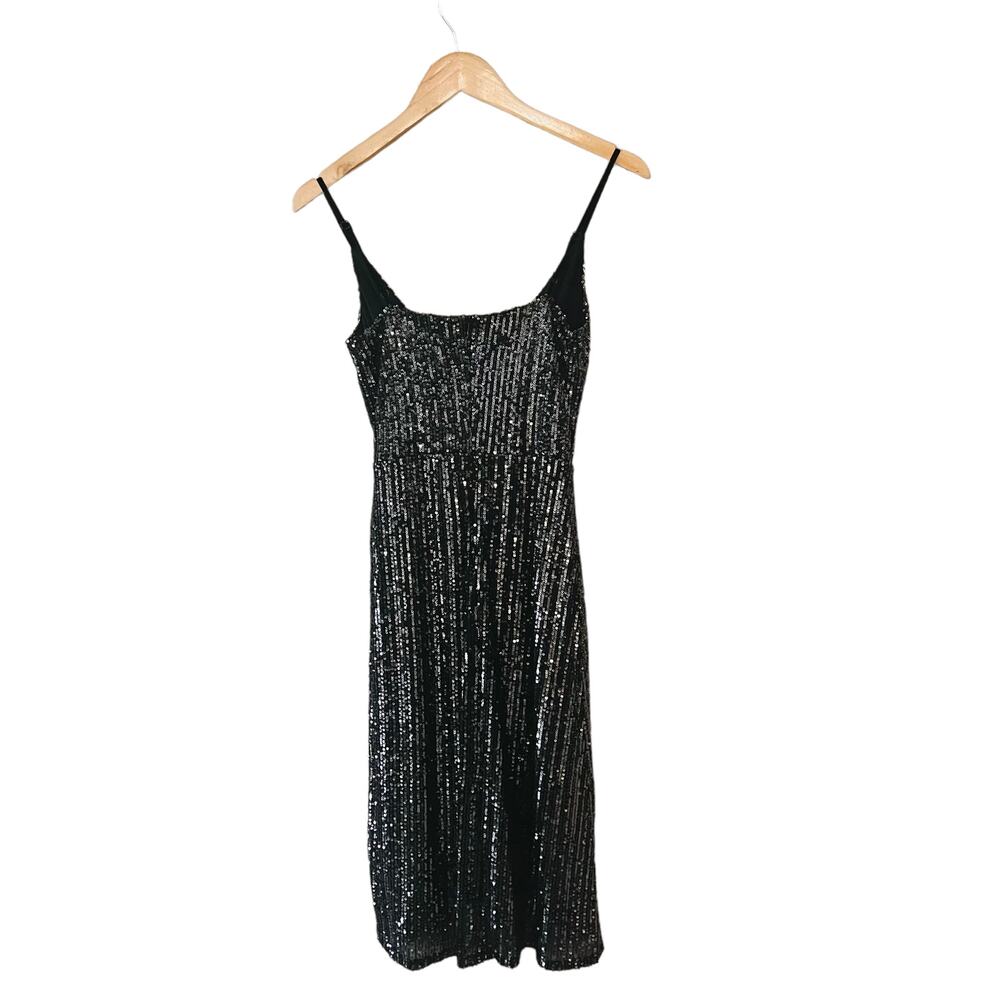 Cupcakes & Cashmere Joelle Sequin Tulip Dress Size XS Black - Picture 4 of 11